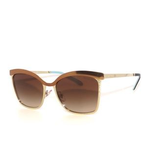 Tiffany & Co TF3060 61283B Pale Gold Brown Gradient Sunglasses 3060